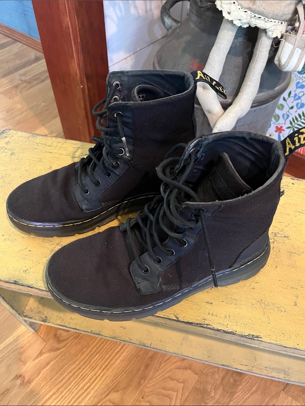Dr. Martens Black Men's Lace-Up Tactical Boots - Picture 2 of 11